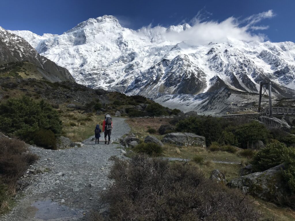 Hooker Valley Track first bridge
