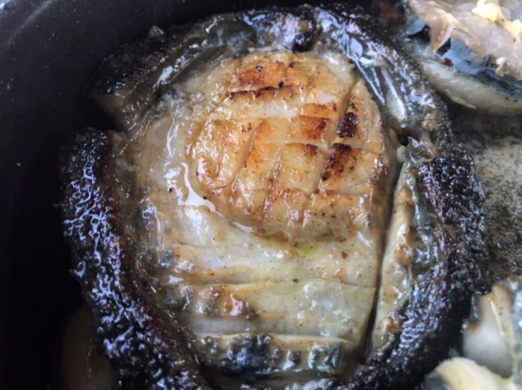 butter garlic fried paua