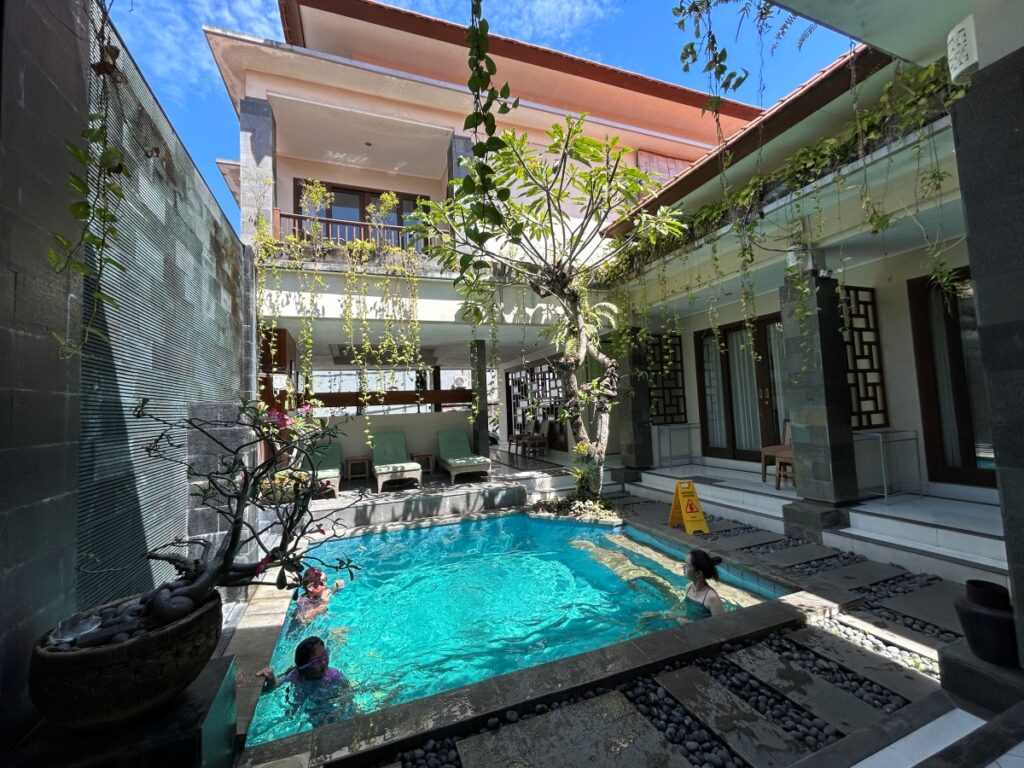 Sanur Accommodation : Nyaman Guest House pool