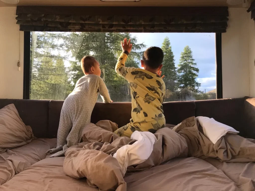 family campervan New Zealand road trip