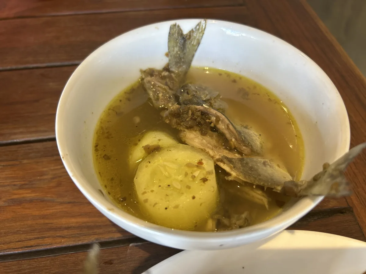 fish soup can be a bit "fishy" for some tastes.