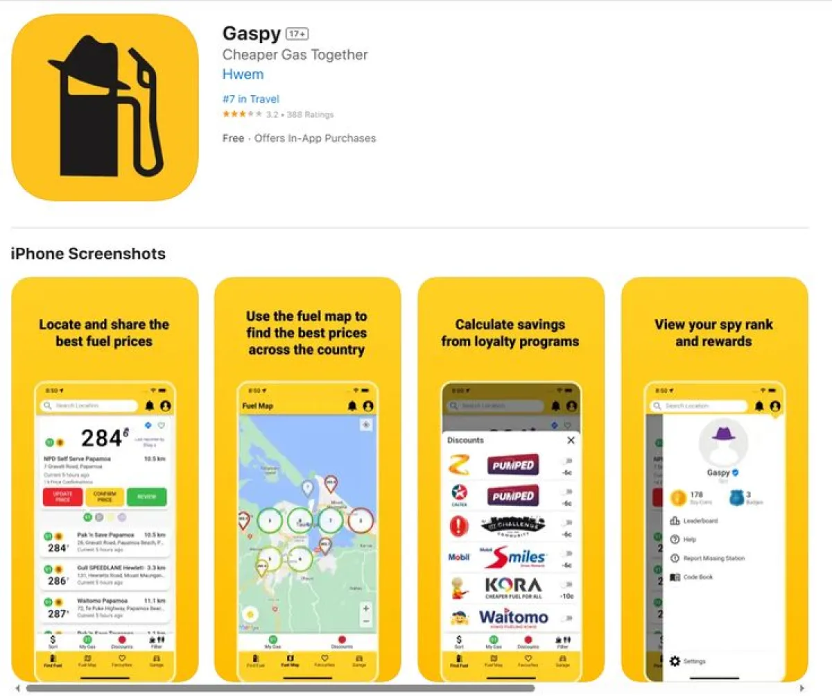 How to find cheaper gas near me in NZ? Gaspy app