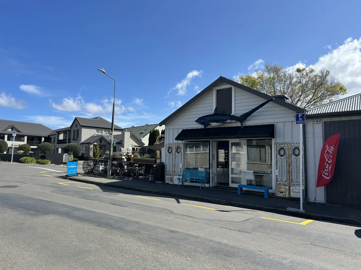 Lunch at Akaroa's REAL Best Fish and Chips Kaimoana Takeaways