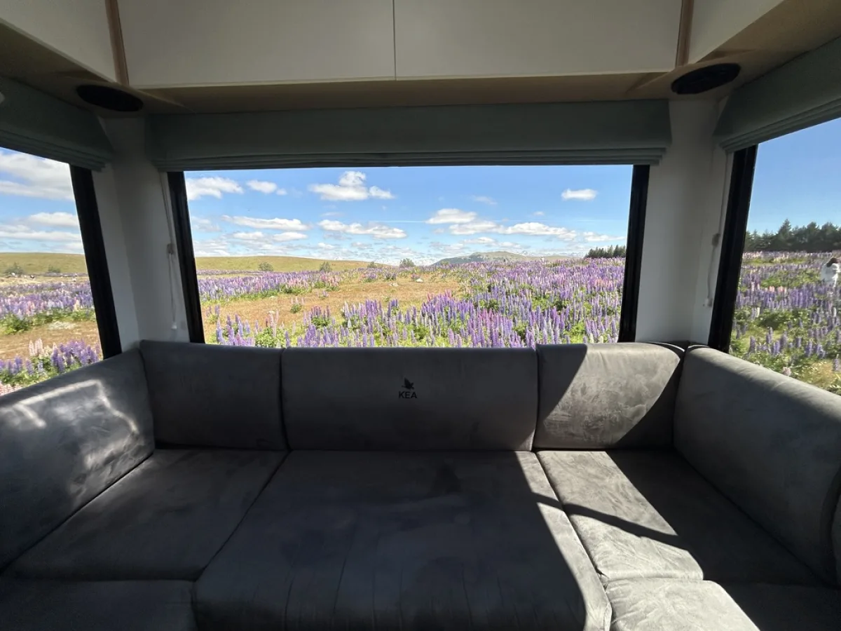 Most 6-berth campervans require you to turn the sofa cushions into a bed like a giant 3D puzzle