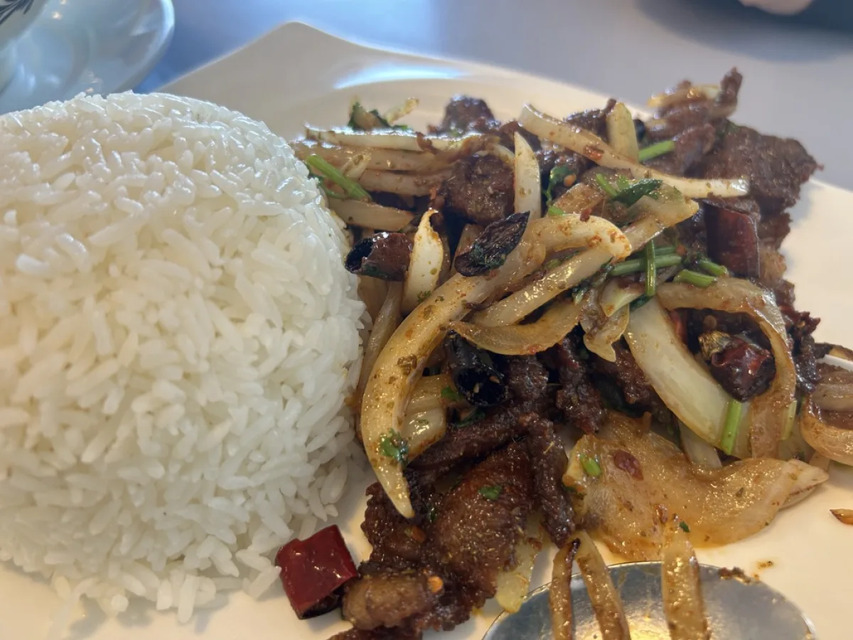 The Christchurch Chinese restaurant locals love: China Wok
Lamb with Cumin and Chilli on Rice