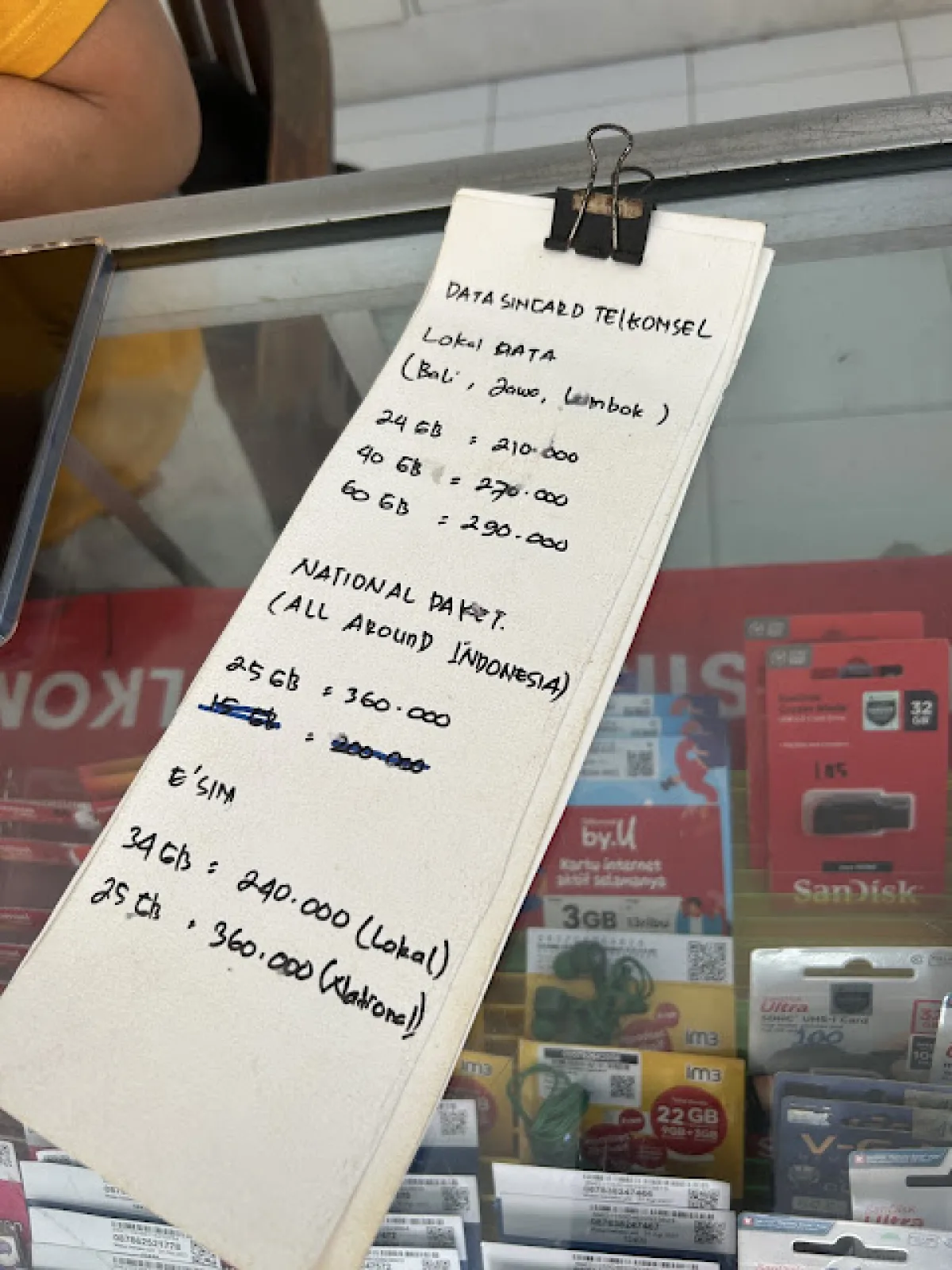 Bali Telkomsel eSIM vs. Regular SIM