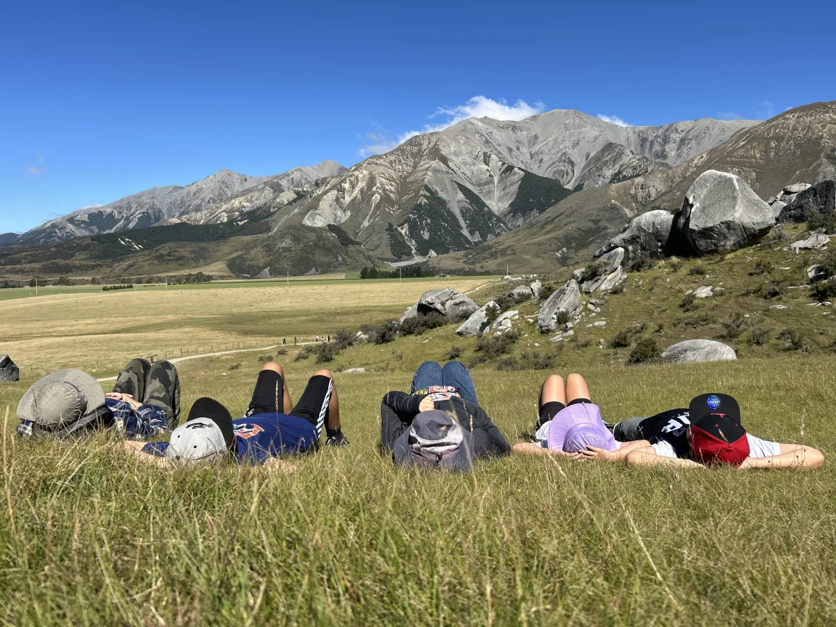 Discovering Castle Hill: simply lie back on, feel the warmth, and watch the clouds go by