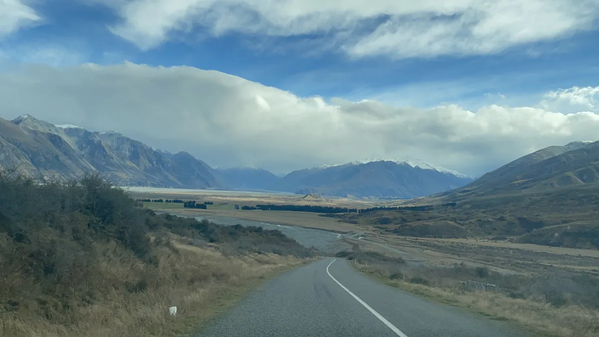 The drive from Christchurch to the Mount Sunday