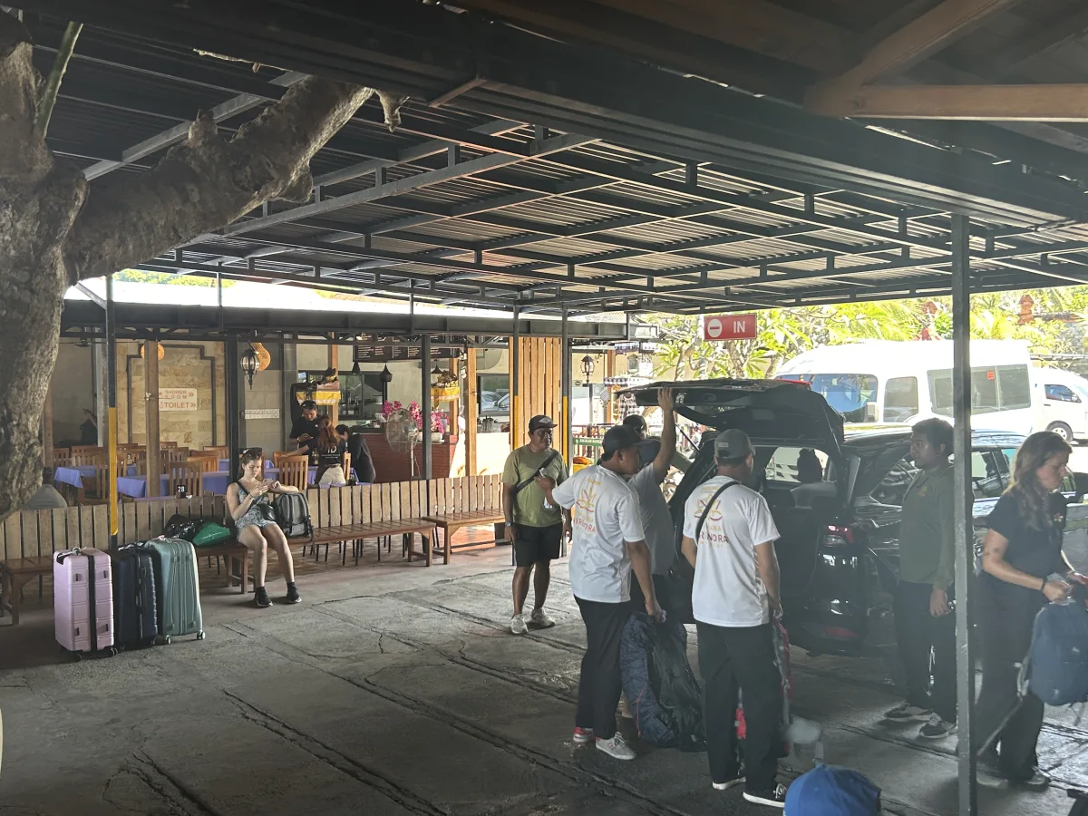 Bali to Gili with Kids Wahana office at Padangbai