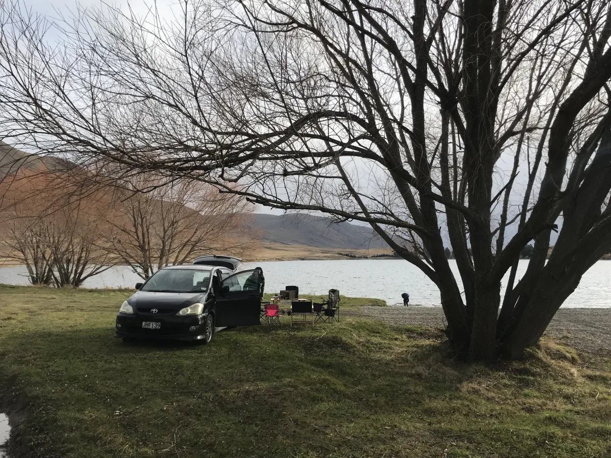 Perfect Post-Hike Lunch at Lake Camp.