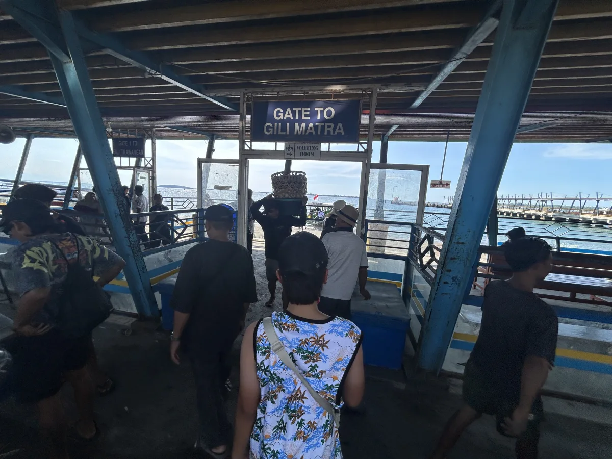 Local Boat boarding gate at Lombok (Bangsal)