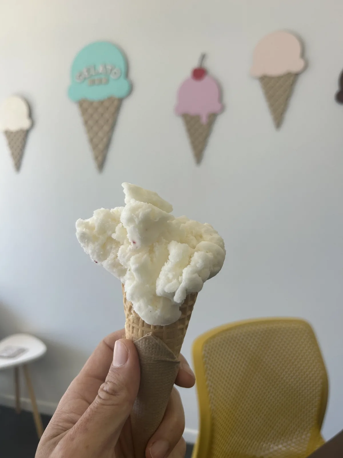 enjoying a scoop (or two!) at gelato lab Christchurch