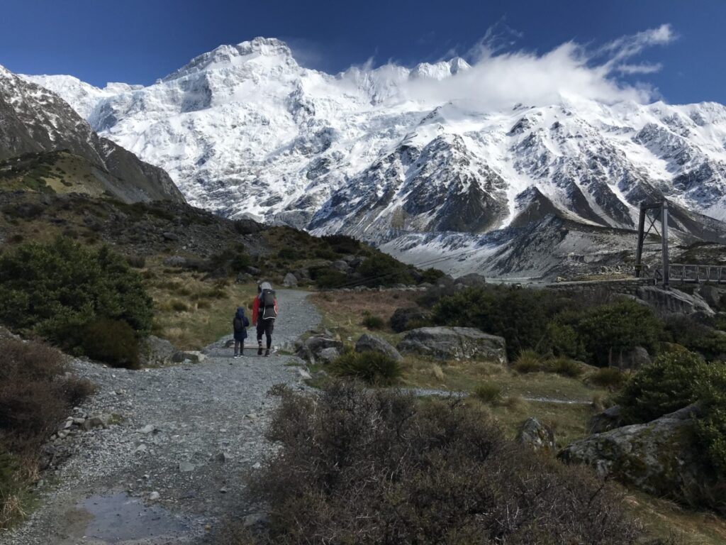 Hooker Valley Track first bridge