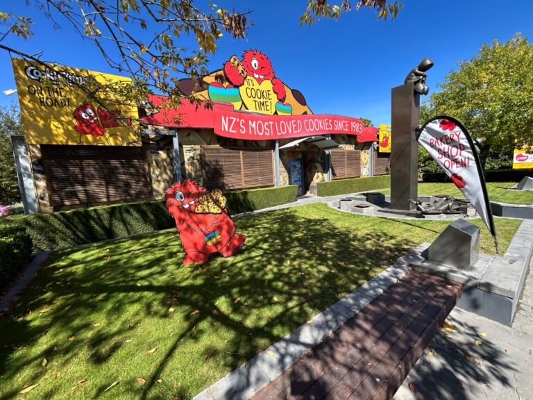 Cookie Time Factory shop outskirt of Christchurch