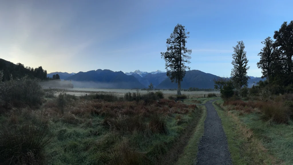 West Coast (Franz Josef, Greymouth). One of the wettest regions on earth. Every day.

Add to your list: Waterproof everything. Leave the white sneakers at home.