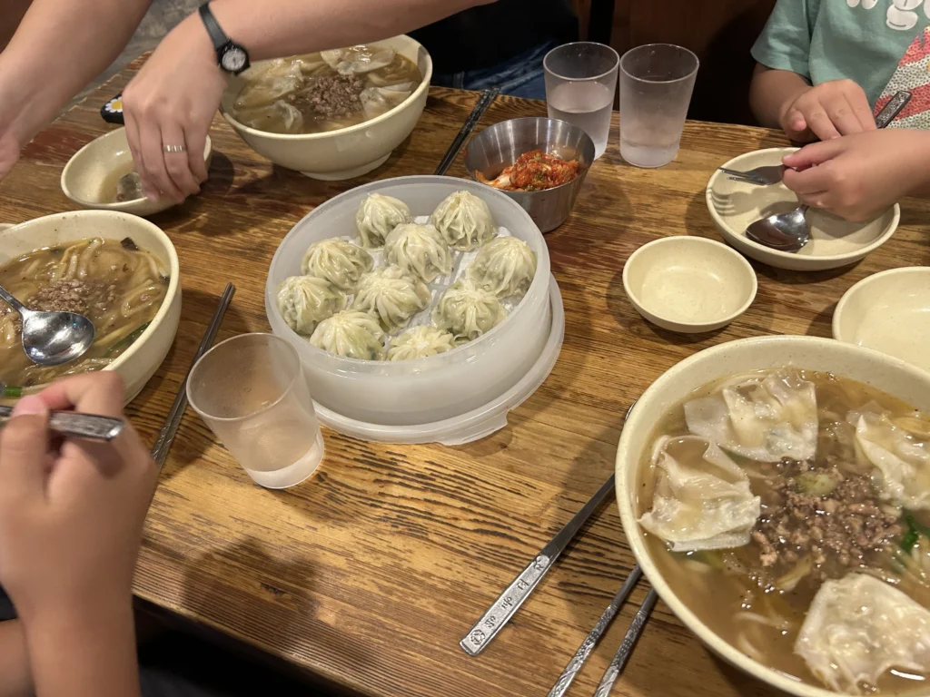 Myeongdong Gyoja — handmade dumplings (mandu) and kalguksu (knife-cut noodle soup) in Myeongdong