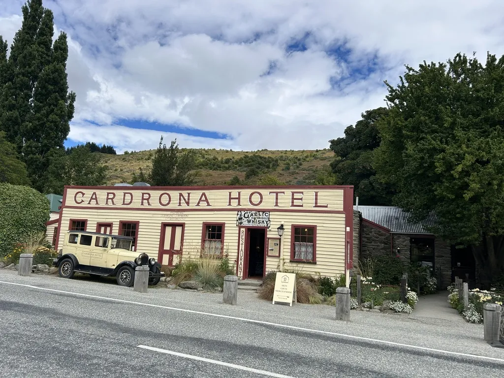 Stop at the Cardrona Hotel midway (built 1863).