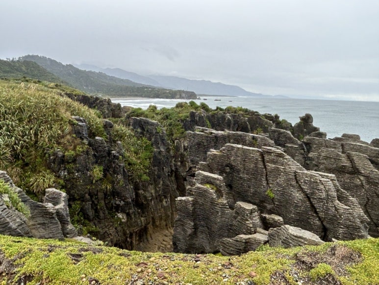 Punakaiki Pancake Rocks blowholes West Coast New Zealand