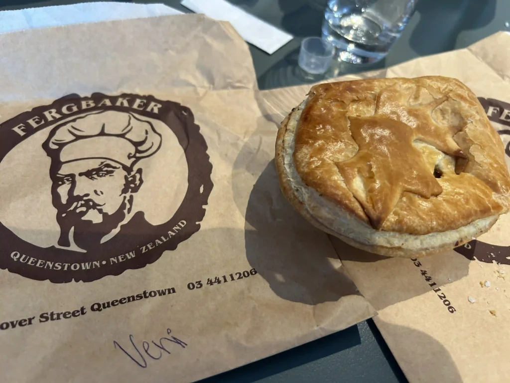 Queenstown with Kids: Ferg Bakery is worth a stop — their meat pies are excellent