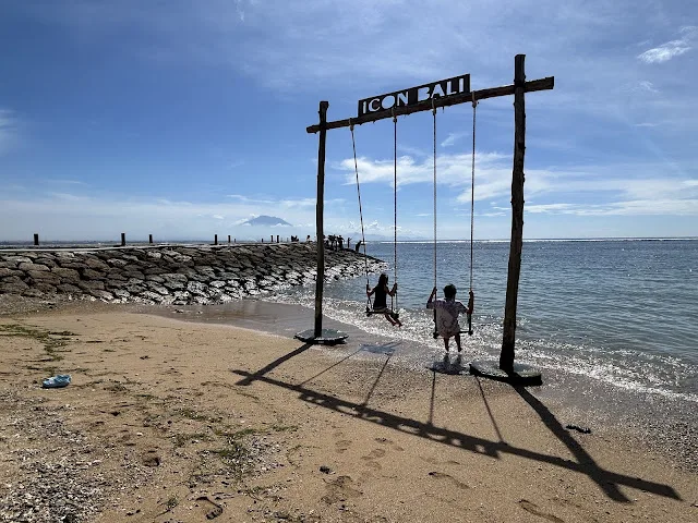 Beach in front of Icon Bali mall