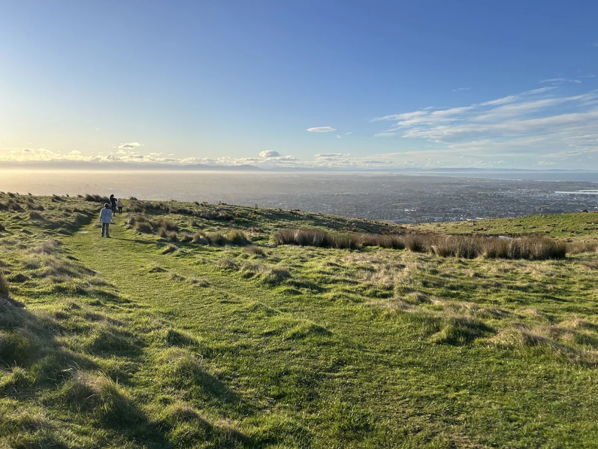 Rewarding view from Port hills Christchurch