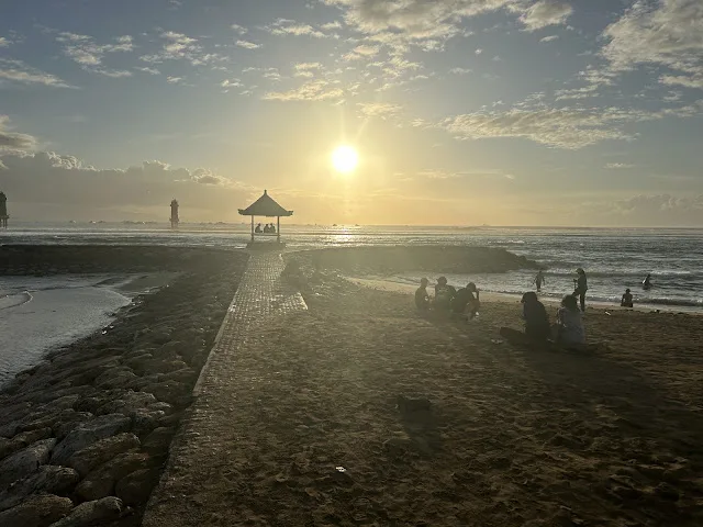 Sanur beach sunrise