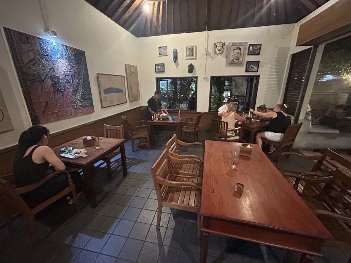 Inside of Shinta Warung in Kuta Bali