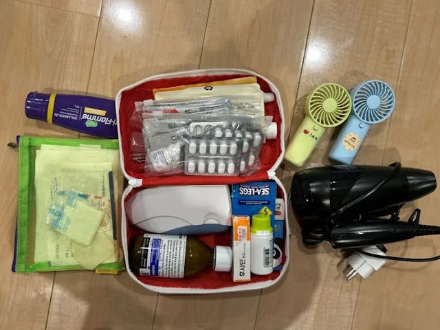 Bathroom Stuff, Sun Cream & Water Filters: first-aid kids