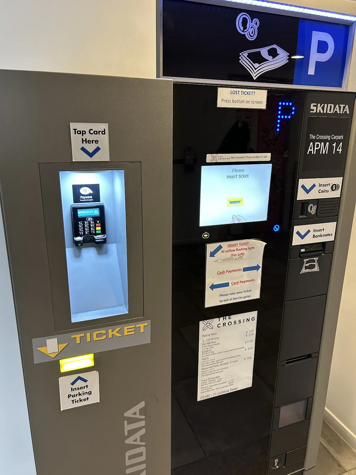The Crossing parking rates
