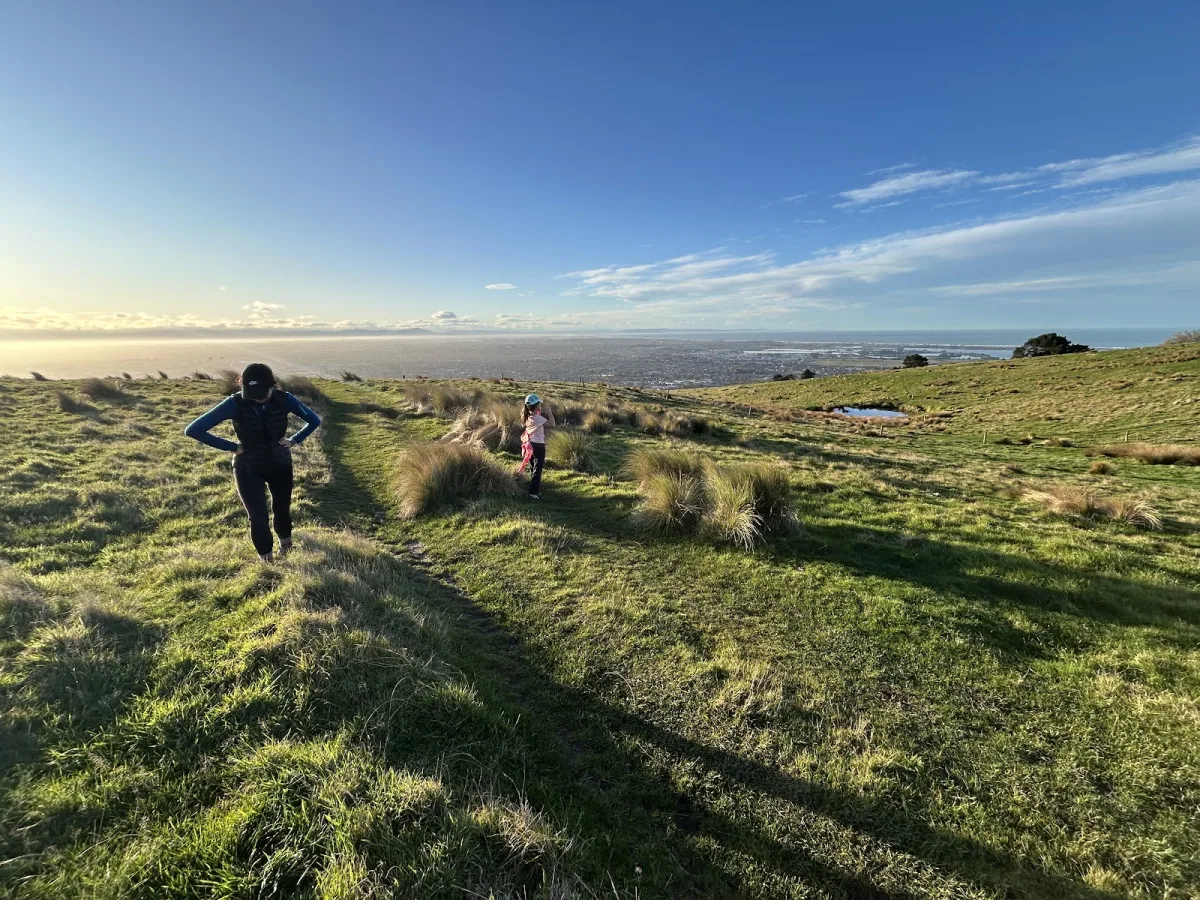 family hike on Kowhai track